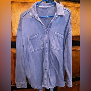 Aerie Blue Button Down Shirt